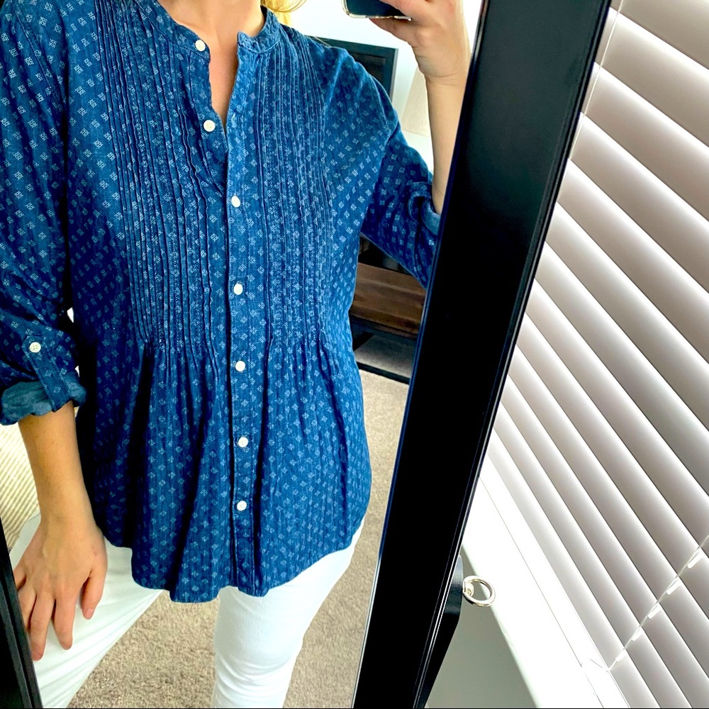 Denim Patterned Tunic - Picture 2 of 2